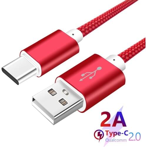 USB Type C Cable for Xiaomi Redmi Pro Mi 8 Mi Note Fast Charging Data Sync USB C Cable for Samsung Galaxy S9 Oneplus 5 3T Type-C