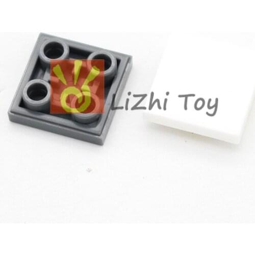 MOC Brick 11203 Tile Modified 2 x 2 Inverted DIY Enlighten Block Bricks Compatible with Assembles Particles