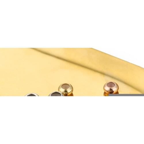 7x4mm Copper Silicone Round Rondelle Spacer End Beads for Jewelry Making Supplies Handmade Diy Bracelet Necklace Accessories