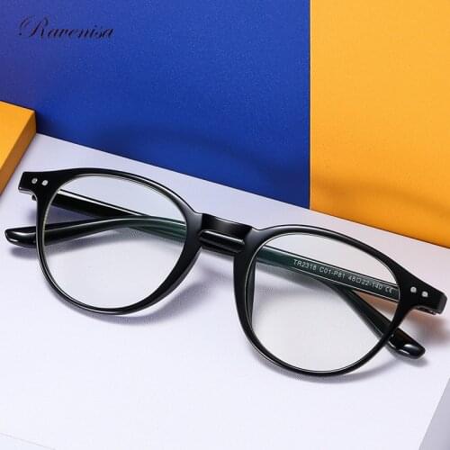 Retro Round Computer Optical Glasses For Men Women 2020 Anti Blocking Blue Light Lenses TR90 High Quality Frame 2318