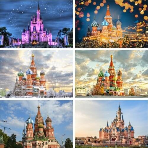 Laeacco Night Starry Sky Castle Trees Photography Backdrops Photographic Backgrounds Baby Birthday Photophone Wedding Photozone