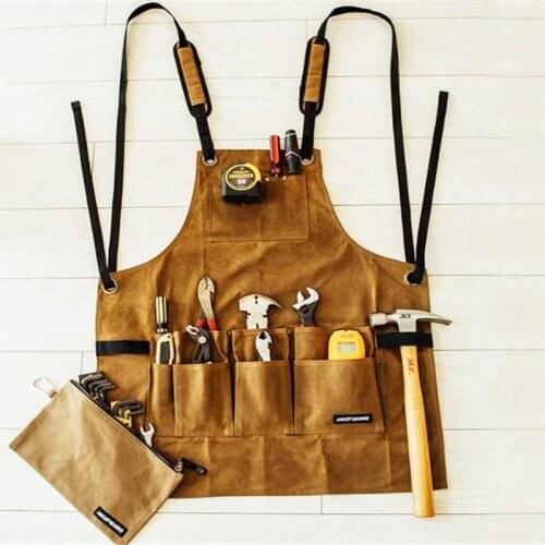 Multifunctional Tool Apron Freely Adjustable Multi Pockets Multifunction Waterproof Carpenter garden work apron Tool For Working