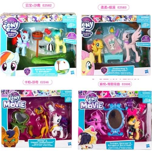 My Little Pony Friendship is Magic Toy Set Twilight Sparkle Rhyme Princess Celestia Dolls Anime Action Figure Model Girls Toys
