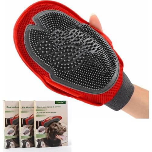 Brand New Cat Pet Dog Fur Grooming Duplex Gloves Mitt Brush Comb Massage Bath big dog wash tool Bubble maker