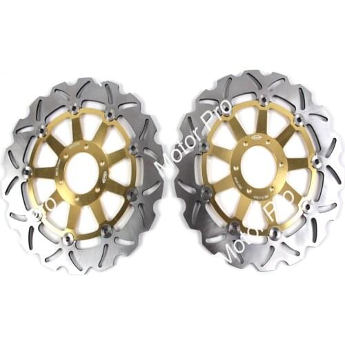 Front Brake Disc For Ducati PASO 907 I.E. 904 1990 1991 Motorcycle Accessories Brake Disk Rotor CNC Aluminum 90 91 BLACK GOLD