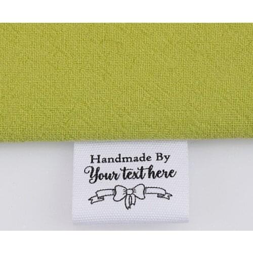 Custom Sewing Labels, Personalized Brand, Clothing Tags, Logo, Your Name, 25mm x 60mm, For Handmade Items (MD5027)