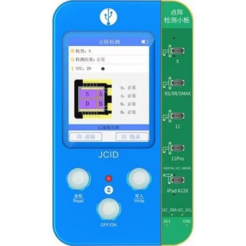 JC V1S Dot Matrix Repair Programmer for X XS XSMAX 11 11 11Promax iPad A12X Face Testing Tool Use With Flex Cable