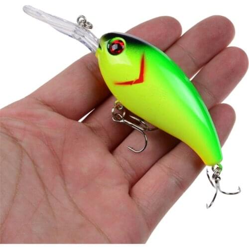 1PCS Lifelike Floating Wobbler Fishing Lure 10cm 14g Trolling Artificial Hard Bait Pike Carp Bait Peche Fishing Tackle 3D Eyes