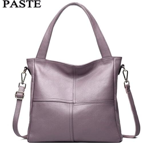 PASTE brand handbag women genuine leather bag female hobos shoulder bags high quality leather ON SALE 2018