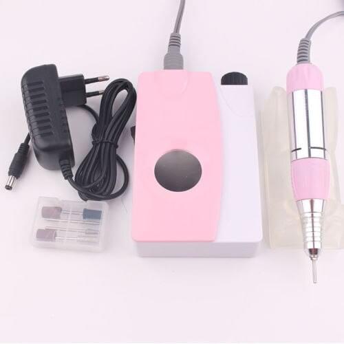 LED Rechargeable Electric Nail Drill Machine Polisher Manicure Pedicure Tool Set