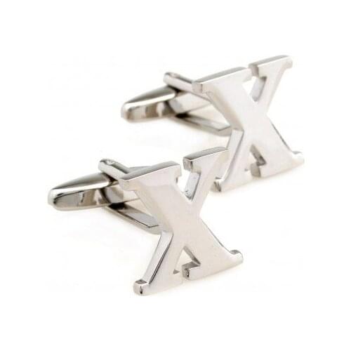 Letter X Cufflink 1 Pair Retail Free Shipping Promotion