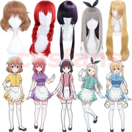 Blend S Maika Sakuranomiya Kaho Hinata Hideri Kanzaki Mafuyu Hoshikawa Miu Amano Synthetic Cosplay Wig Women Lolita Long Hair