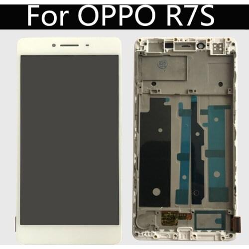 5.5" For OPPO R7S LCD Display+Touch Screen With Frame Digitizer Assembly Replacement Accessories For Phone 5.0"
