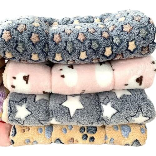 Pet Mats Thick Blankets Large Medium Dogs Cat In Autumn Winter, Cartoon Kennels for Pets Warm Sleeping Mats for Dogs with Quilts