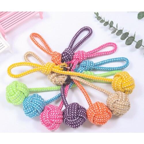 1PCS Random Color Pet Rope Toy Bite Resistant Teeth Cleaning Funny Dog Colorful Corn Rope Toy Dog Chew Toy Pet Funny Toy