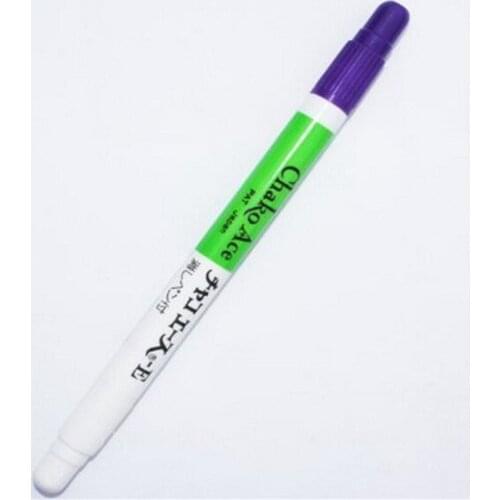 2pcs/lot Water Erasable Purple Fabric Marking Pen with Sewing Pen AA7204