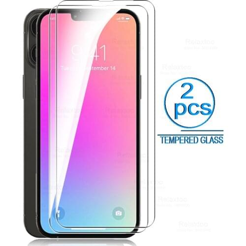 2Pcs tempered glass for iphone 13 pro 13 mini protective glass Aifone i phone 13pro max screen protector phone safty film cover