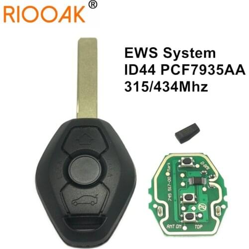 315/433 Mhz ID44 Chip PCF7935 Auto Smart Car Key Car Remote Control Key For BMW E38 E39 E46 1 3 5 7 Series