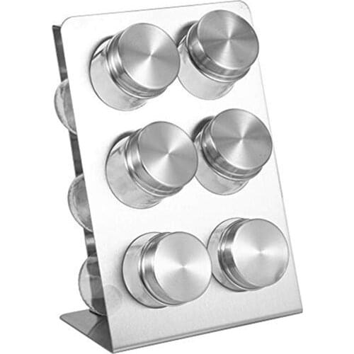 6PCS Dustproof Seasoning Bottle, Stainless Steel Condiment Container Spice Bottles Spice Jar, Seasoning Bottle Jar Set