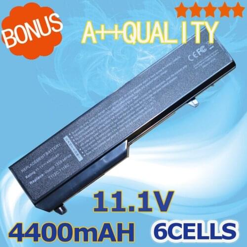 4400mAh Battery for Dell Vostro 1310 1320 1510 1520 2510 T116C N958C N956C451-10587 312-0922 312-0725 0N241H U661H