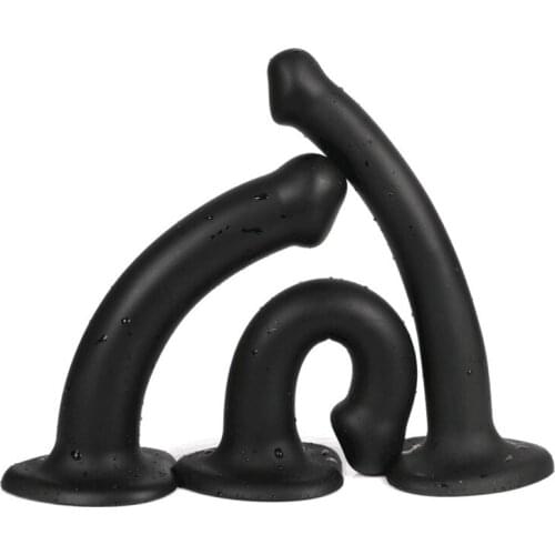Soft Liquid Silicone Anal Plug Big Dildos With Suction Cup Prostate Massage Masturbator Butt plug Adult Sex Toys For Couple