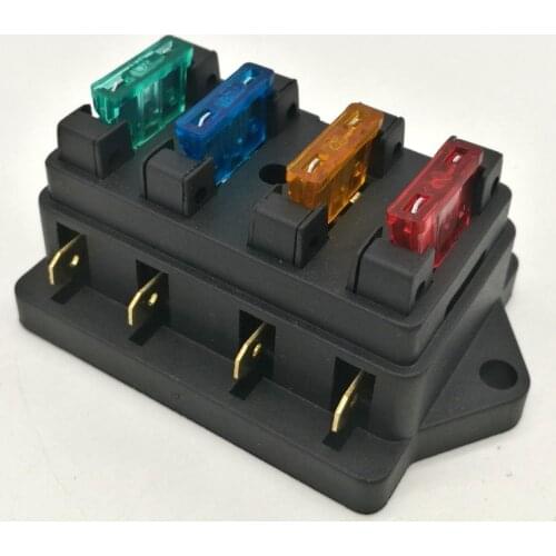 12V/24V 4 Way 5 way Car Truck Auto Blade Fuse Box Holder Circuit Standard ATO +free blade FUSE