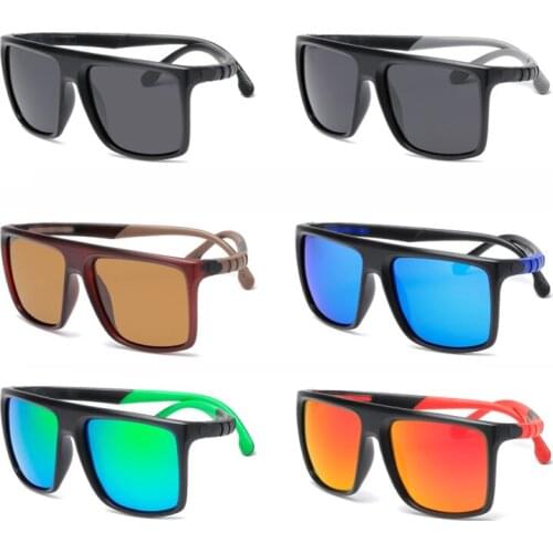 Mens Sunglasses Cycling Sunglasses Big Frame Polarized Glasses Anti-UV400 Sunscreen Goggles Eyewear Sports Sunglasses For Man