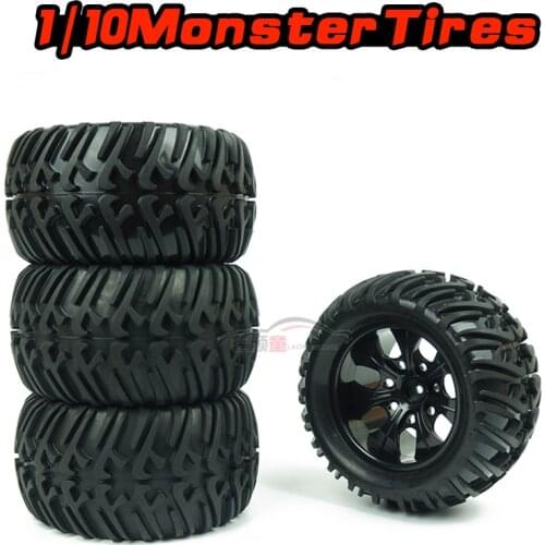 HSP 1/10 Monster Bigfoot RC Remote Control Model Car 94111 94188 Off-road Buggy Vehicle 128mm Tires Tire Wheel 12mm Adapter