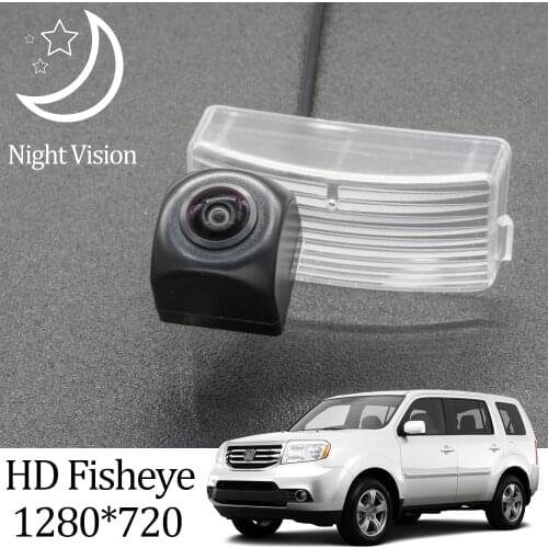 Owtosin HD 1280*720 Fisheye Rear View Camera For Honda Pilot 2009 2010 2011 2012 2013 2014 2015 Car Parking Accessories