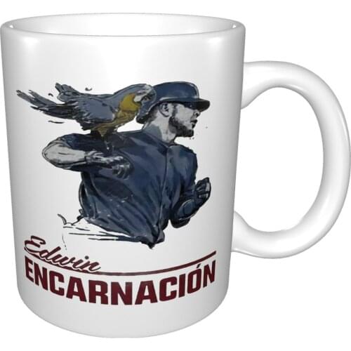 Edwin Encarnacion Parrot Power Mug Coffee Cup Coffee Mug Porcelain Tea Set Kawaii Glass Cat Cup