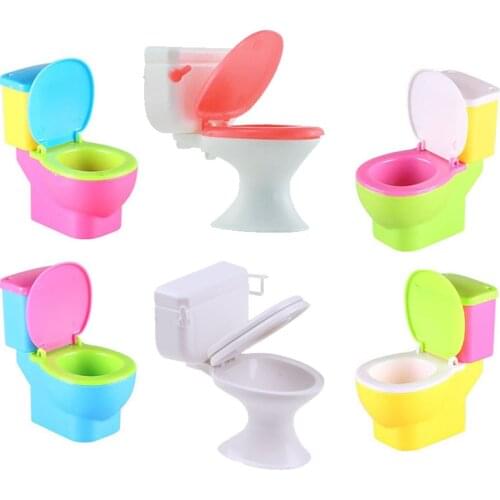 Doll Accessories 16 Cm Baby Doll&1/12 BJD Doll Toilet Squat Random Color For Our Next Generation