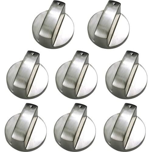 Brushed Metal Gas Stove Knobs Cooker Control Switch Range Oven Knobs Cooktop Burner Knob Gas Hob Switch Kitchen Replacement Ac