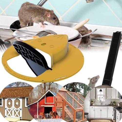 Mice Trap Reusable Smart Plastic Mouse Rat Trap Flip N Slide Bucket Lid Mouse Rat Trap Humane Or Lethal Door Style Multi Catch
