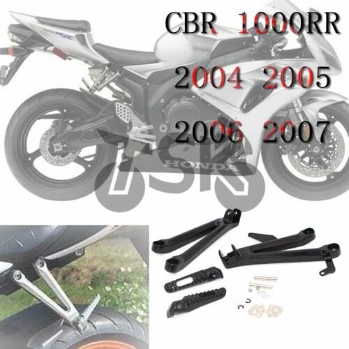 Moto Rear Footrest Foot Pegs Bracket Set For HONDA CBR 1000 RR 2004 2005 2006 2007 New Motorcycle Accessories