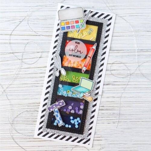New Gear rectangle frame metal Cutting Dies Stencils DIY Scrapbooking Paper/photo Cards Embossing Dies