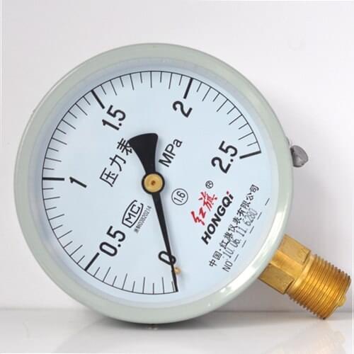 General Pressure Gauge Hydraulic Oil Air Pressure Gauge Y-150 0-60Mpa