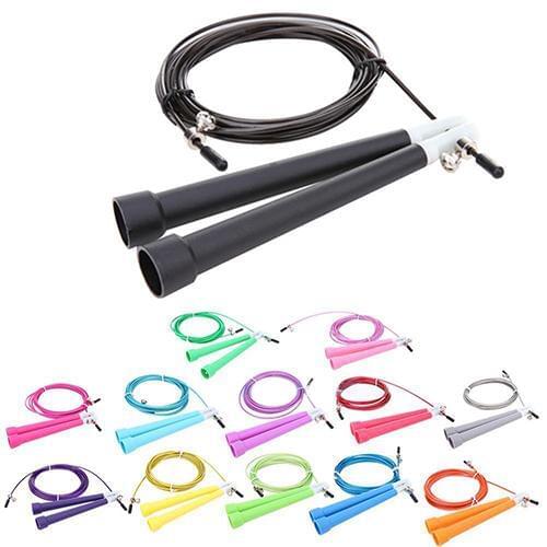 Adjustable Rope Single Skipping Jumping Speed Handle Wire Fit Metal Boxing/Gym Euipment Skipping