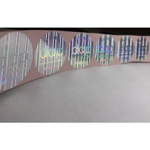 Silver hologram seal sticker , Free design ! void if removed