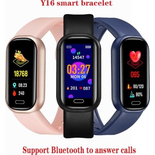2021 New Smart Watch Bluetooth Call Y16 Heart Rate Monitor Tracker Waterproof Smartwatch Fitness Bracelet Weather PK M5 M6 B57
