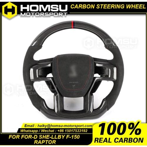 Carbon Fiber LED Steering Wheel For ford shelby F-150 raptor Carbon Fiber LED Steering Wheel