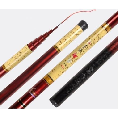 Ultra-light Hard Fishing Rod Telescopic Stream Rod 3.6M-7.2M Travel Fishing Tool Glass Fiber Reinforced Plastic Carp Fishing Rod