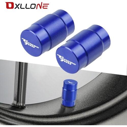 Universal Motorcycle Accessorie CNC Aliminum Vehicle Wheel Tire Valve Stem Caps Covers with logo For YAMAHA TENERE700 TENERE 700