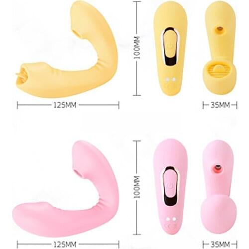 USB Charging Tongue Licking Sucking Womens Vibrator Wireless Remote Control Bounce Waterproof Silent Vaginal Stimulator Sex Toy