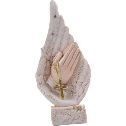Hanging Wall Cross Resin Jesus Christ Religious Ornament For Home Decor
