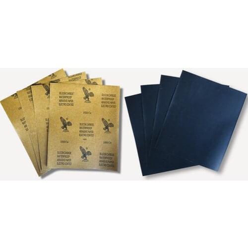 HiMISS 23x28cm Waterproof Abrasive Paper for Automotive Furniture Polishing Grinding 120 to 2000 Grit Sandpaper Assortment