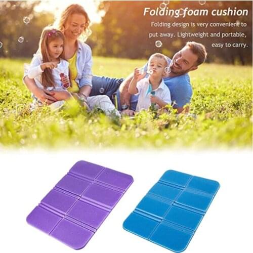 Waterproof XPE Folding Foam Cushion Portable Small Beach Mat Moisture-proof Camping Picnic Blanket Anti-dirty Outdoor Cushions