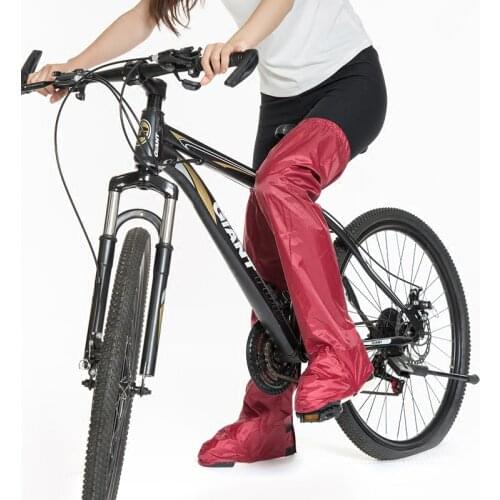 Single Waterproof and Non-slip Rain Shoe Covers for Men and Women with Padded Electric Motorcycle for Adult
