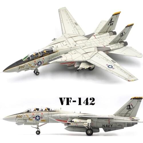 1/72 Scale VF-142 Tomcat F14 Alloy Airplane Model Ghost Rider Squadron F-14A Fighter Aircraft Diecast & Toy Metal Plane