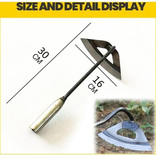 1 X Hollow Hoe 16*30cm Mild Steel All-steel Hardened Hollow Hoe Handheld Weeding Rake Planting Vegetables Fast