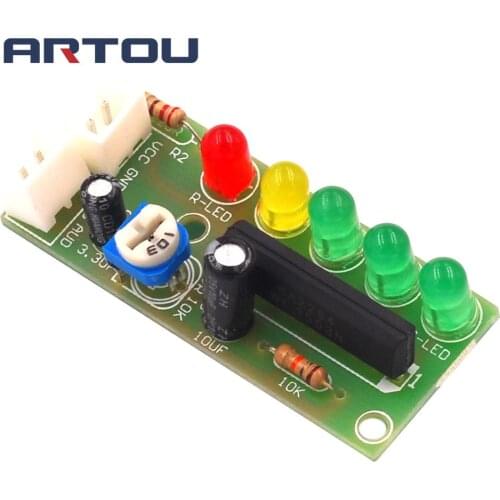 1 Set DIY Kit KA2284 Audio Level Indicator Suite Trousse Electronic Parts 5mm RED Green LED Level Indicating 3.5-12V
